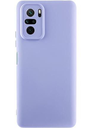 Чехол silicone cover lakshmi full camera (aaa) для xiaomi redmi note 10 / note 10s / poco m5s сиреневый / dasheen