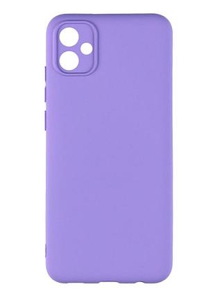 Чехол silicone cover с рамкой камеры (a) для samsung galaxy a04e elegant purple