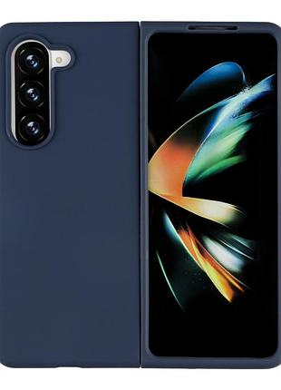 Чохол folding silicone для samsung f946 galaxy fold 5 dark blue