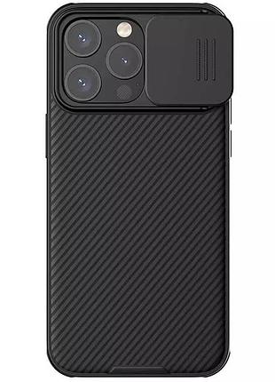 Карбонова накладка nillkin camshield pro magnetic для apple iphone 15 pro max (6.7") black
