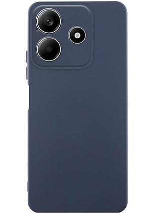 Чехол tpu getman liquid silk full camera для xiaomi redmi note 14 5g синий / midnight blue