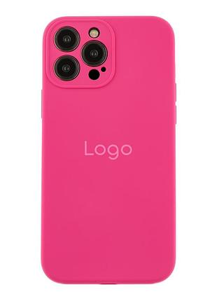 Чехол silicone case full с защитой камеры для iphone 13 pro max dragon fruit