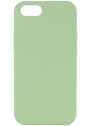 Чехол silicone case full protective (aa) no logo для apple iphone se (2020) / 7 / 8 (4.7") мятный / mint