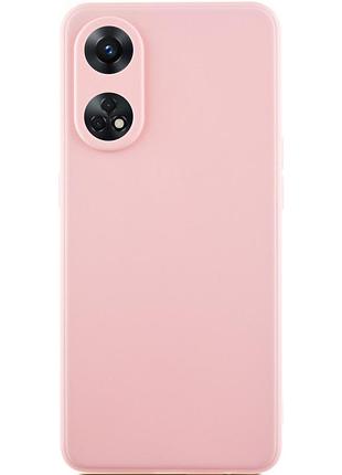 Силиконовый чехол candy full camera для oppo reno 8 t 4g розовый / pink sand