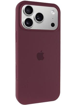 Чохол silicone case full protective (aa) для apple iphone 17 pro (6.3") бордовий / plum