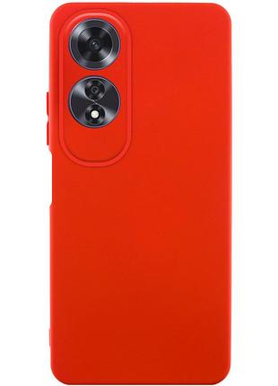 Чехол tpu getman liquid silk full camera для oppo a60 4g красный / red