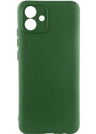 Чехол silicone cover lakshmi full camera (aa) для samsung galaxy a04e зеленый / dark green