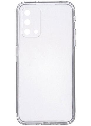 Чохол tpu transparent 1.5 мм із захистом камери для oppo a54 5g / oppo a74 5g, прозорий захисний кейс безбарвний