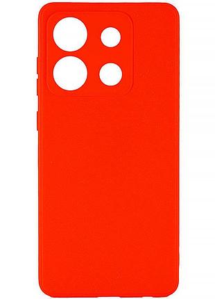 Ультратонка силіконова матова накладка candy full camera для infinix smart 7 hd red