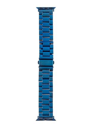 Ремешок металлический stainless steel для apple watch 49 / apple watch 45 / apple watch 44 / apple watch 42mm blue