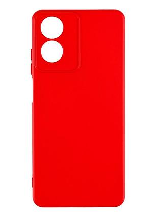Чехол silicone cover с рамкой камеры (a) для motorola e14 red