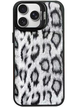 Чохол tpu, pc wild leopard (леопардовий дизайн) підтримка magsafe для apple айфон 16 pro max black