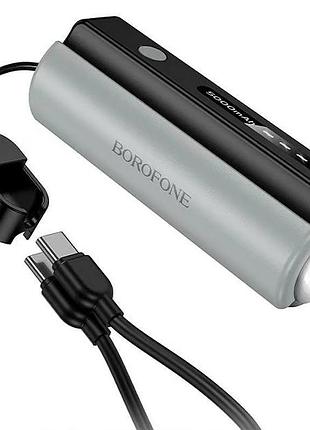 Портативное зу power bank borofone bj87 star flashlight with cable 5000 mah black / gray