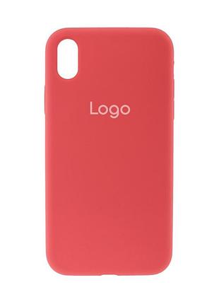 Чехол silicone case full size (aa) для iphone xr camelia