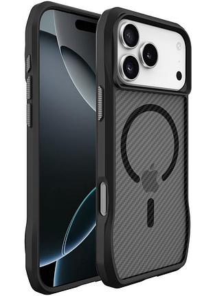 Чохол space octagon tpu з підтримкою magsafe для apple iphone 17 pro max carbon black