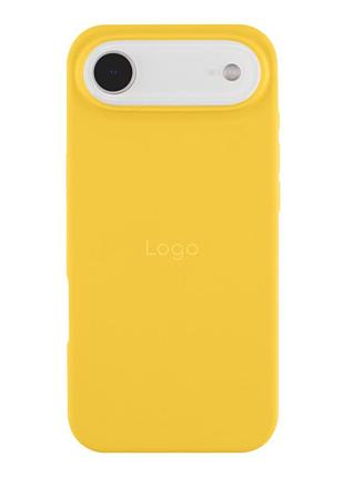 Чехол silicone case full size (aa) appleiphone17 air панель-накладка для телефона айфон 17 air canary yellow