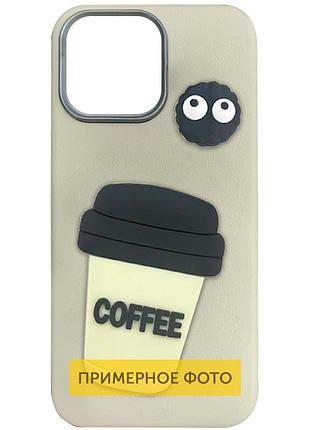 Чохол tpu leather toys для xiaomi redmi note 14 5g coffee / sand