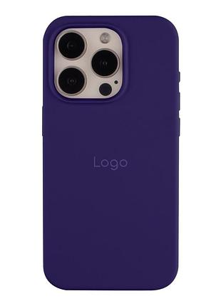 Чехол silicone case full size (aa) для iphone 15 pro max purple