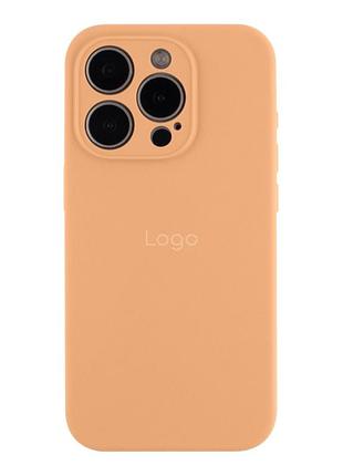 Чехол silicone case full с защитой камеры для iphone 15 pro twine