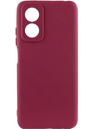Чехол silicone cover lakshmi full camera (a) для oppo a17 бордовый / marsala