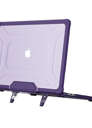 Чехол-накладка для ноутбука tpu+pc color diagram 2025/2024/2022 для apple macbook air 13 дюйма m4 a3240/m2 a2681/m3 a3113 purple