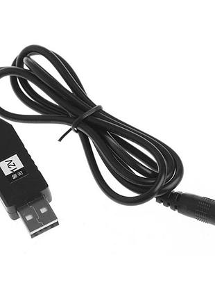 Кабель питания для роутера / модема usb-dc 12v gen 2 (с преобразователем) черный 2