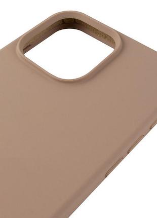Чехол silicone case (aa) logo with magsafe для apple iphone 13 pro max (6.7") бежевый / desert gold 4