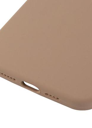 Чехол silicone case (aa) logo with magsafe для apple iphone 13 pro max (6.7") бежевый / desert gold 5
