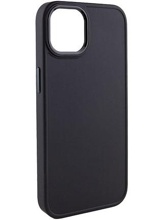 Чехол tpu bonbon metal style для iphone 14 plus (айфон 14 плюс ) черный / black