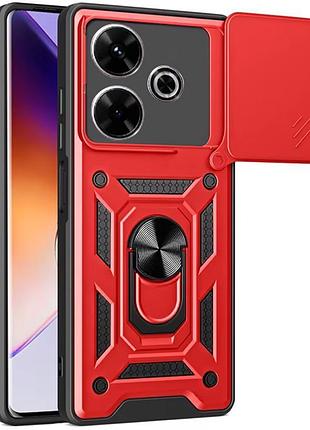 Чохол ummi camshield serge ring для xiaomi redmi 13 4g / poco m6 4g червоний
