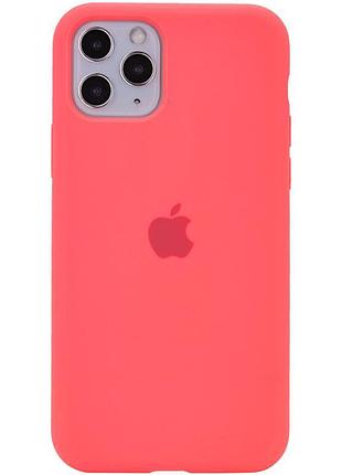 Чохол silicone case full protective (aa) для apple iphone 11 pro max (6.5") рожевий / flamingo
