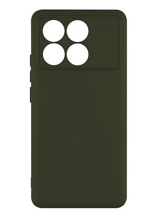 Чохол silicone cover з рамкою камери (a) для xiaomi 14 dark green