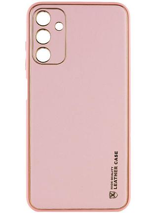 Шкіряний чохол xshield для samsung galaxy a14 4g/5g рожевий / pink