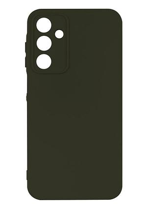 Чехол silicone cover с рамкой камеры (a) для samsung galaxy a25 5g (a256) dark green