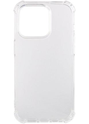 Tpu чохол getman ease logo посилені кути для apple iphone 16 pro max (6.9") безбарвний (прозорий)