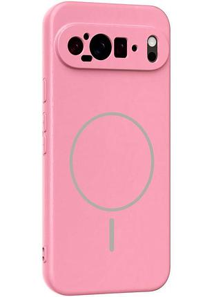 Чехол silicone cover lakshmi full camera (aa) with magfit для google pixel 9 pro xl розовый / light pink