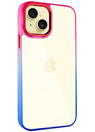 Чохол tpu+pc fresh sip series для apple iphone 14 (6.1") синій / рожевий