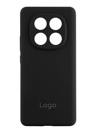 Чехол-накладка liquid silicone (aa) с защитой на камеру для xiaomi redmi note 14 pro 5g/poco x7 5g black