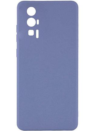 Силіконовий чохол candy full camera для xiaomi poco f5 pro блакитний / mist blue