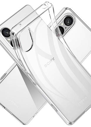Tpu чохол epic transparent 1,5mm для sony xperia 5 v безбарвний (прозорий)