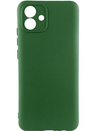 Чохол tpu getman liquid silk full camera для samsung galaxy a04 зелений / dark green