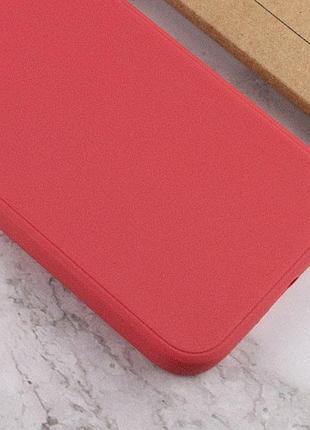 Силиконовый чехол candy full camera для apple iphone 12 pro (6.1") красный / camellia 3