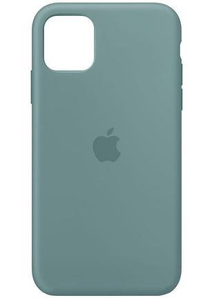 Чохол silicone case full protective (aa) для apple iphone 11 pro max (6.5") зелений / cactus