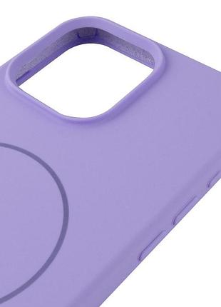 Чехол silicone case full protective (aa) v2 with magsafe для apple iphone 11 pro max (6.5") сиреневый / dasheen 5