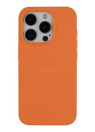 Чохол silicone case full size (aa) для iphone 15 pro max orange