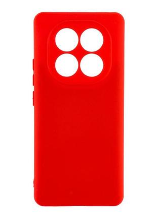 Чехол с рамкой камеры silicone cover a xiaomi redmi note 14 pro+ 5g red (37025_3610041)