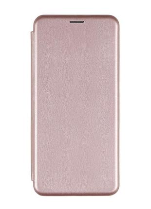 Кожаный чехол-книжка 360 hard для samsung galaxy m14 5g карман для карт rose gold