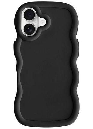 Чехол tpu ripple для apple iphone 16 (6.1") black