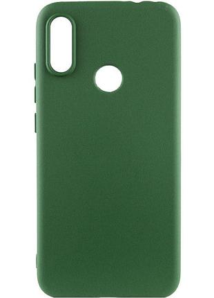 Чохол tpu getman liquid silk для huawei p smart+ (nova 3i) зелений / dark green