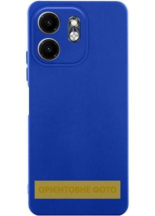 Чехол tpu getman liquid silk full camera для motorola moto g05 / e15 4g синий / deep navy